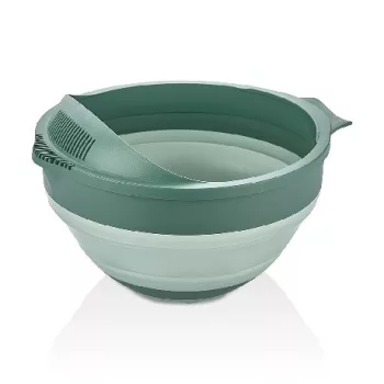   SZŰRŐ ÉS TÁL MŰA. 2 AZ 1-BEN ÖSSZECSUKHATÓ 3,25L 26,3X23,3X15,5CM, ZÖLD