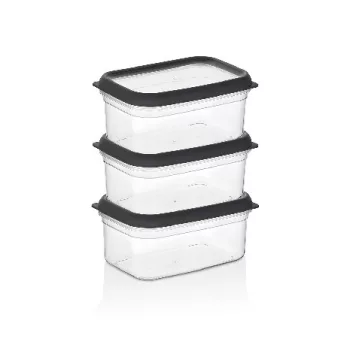   TÁROLÓDOBOZ SZETT 3DB-OS "BOMONTI" MŰA. 1L 17,5X11,5X24CM
