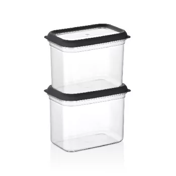   TÁROLÓDOBOZ SZETT 2DB-OS "BOMONTI" MŰA. 1,9L 17,5X11,5X27CM