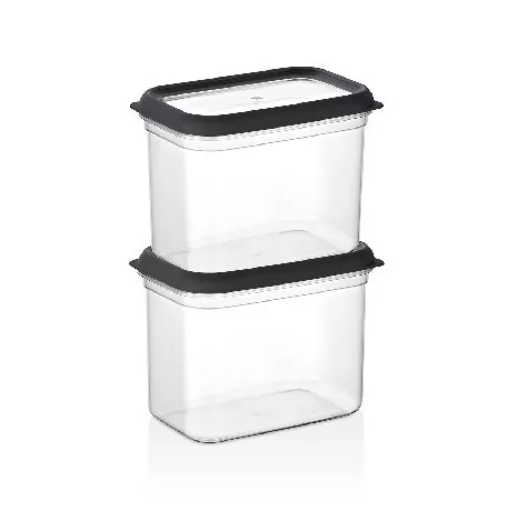TÁROLÓDOBOZ SZETT 2DB-OS "BOMONTI" MŰA. 1,9L 17,5X11,5X27CM