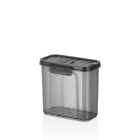 TÁROLÓDOBOZ "QLIFE" MŰA. 1,5L 16,5X9,4X15,3CM, FEKETE