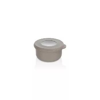TÁL "QLIFE" MŰA. FEDŐVEL 100ML 8,2X7,6X4,3CM