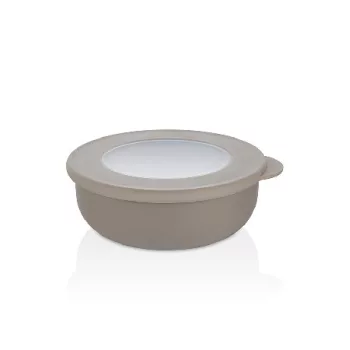 TÁL "QLIFE" MŰA. FEDŐVEL 600ML 16,2X14,8X5,9CM