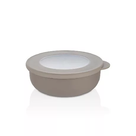 TÁL "QLIFE" MŰA. FEDŐVEL 600ML 16,2X14,8X5,9CM