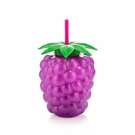 POHÁR MŰA. SZEDER FORMÁJÚ SZÍVÓSZÁLLAL 800ML