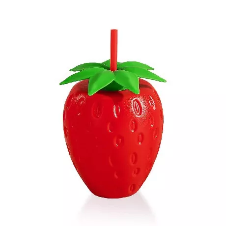 POHÁR MŰA. EPER FORMÁJÚ SZÍVÓSZÁLLAL 900ML