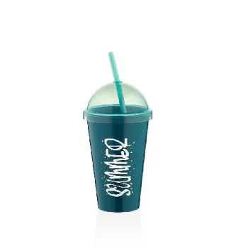 POHÁR MŰA. SZÍVÓSZÁLLAL 450ML