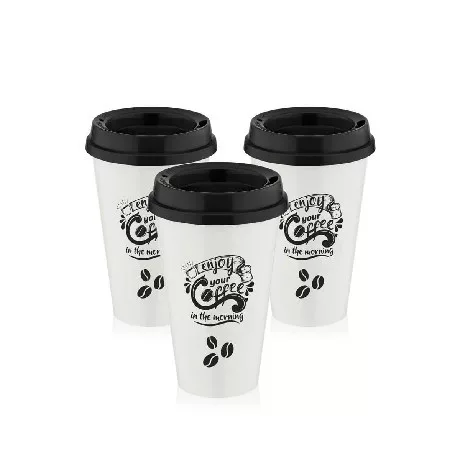 KÁVÉSPOHÁR SZETT 3DB-OS MŰA. 450ML