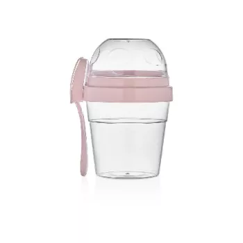 JOGHURT/MÜZLIS POHÁR MŰA. KANÁLLAL 400ML