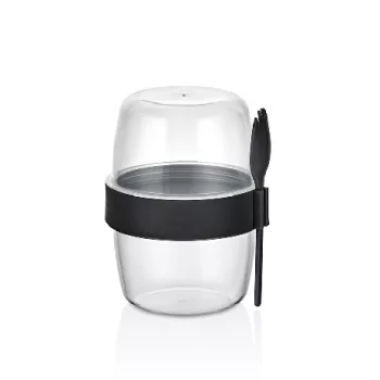 JOGHURT/MÜZLIS POHÁR MŰA. KANÁLLAL 300+300ML