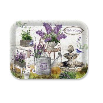 TÁLCA 33*24,5*1,8CM MŰA. LEVENDULA