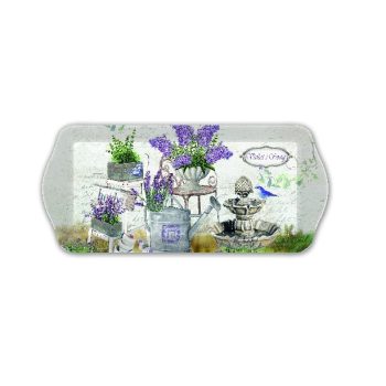 ZSERBÓS TÁLCA 33*14,5*2,5CM MŰA.  LEVENDULA