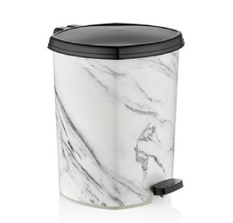 SZEMETES PEDÁLOS 6 L 21X22X26CM, 'MÁRVÁNY'