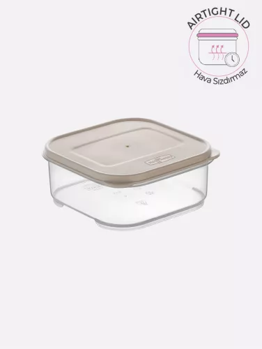 TÁROLÓDOBOZ SZÖGLETES MŰA. TETŐVEL 3,65L, 4 SZÍN "NANO" 8,2*24,2*23,8CM