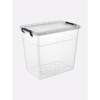   TÁROLÓDOBOZ SZÖGL. MŰA. PATENTZÁRAS TETŐVEL VÍZT. 32L "ULTRA" M:37CM 42X28CM