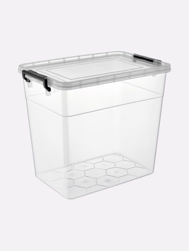 TÁROLÓDOBOZ SZÖGL. MŰA. PATENTZÁRAS TETŐVEL VÍZT. 32L "ULTRA" M:37CM 42X28CM