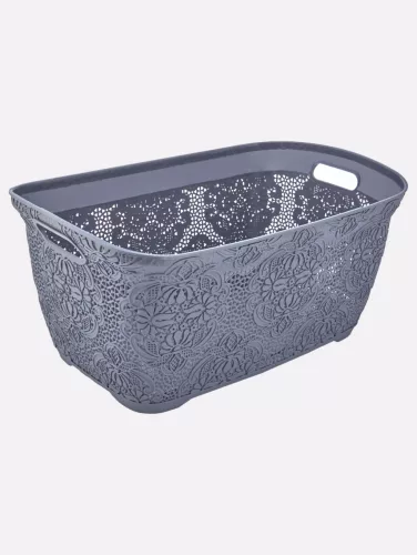 SZENNYESTARTÓ KOSÁR MŰA. 30L, 5 SZÍN "LACE" 23*35,5*51,5CM