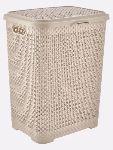SZENNYESTARTÓ KOSÁR FEDELES MŰA. 55L VEGYES SZÍN"PEARL" 54,3*34,5*41CM