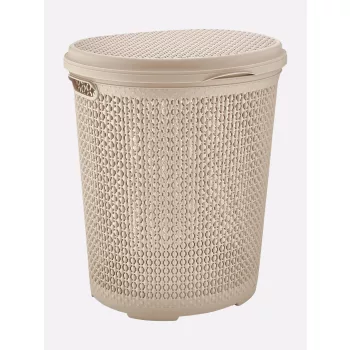  SZENNYESTARTÓ KOSÁR FEDELES MŰA. 45L 4 SZÍN "PEARL" 52*44,2*37CM