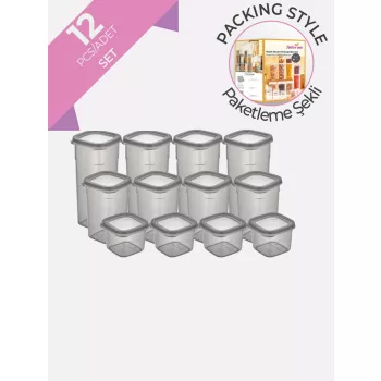 TÁROLÓ DOBOZ SZETT 3DB-OS MŰA. ( 0,6L, 1,2L, 1,75L )