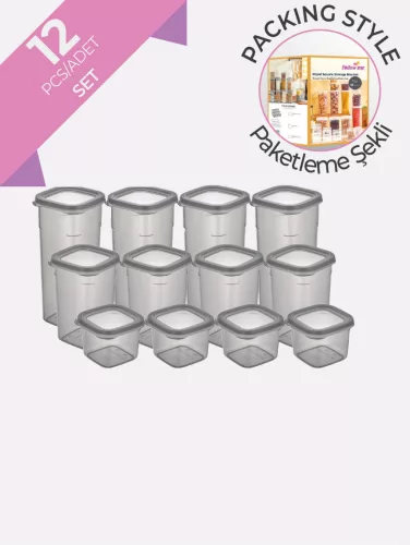 TÁROLÓ DOBOZ SZETT 3DB-OS MŰA. ( 0,6L, 1,2L, 1,75L )
