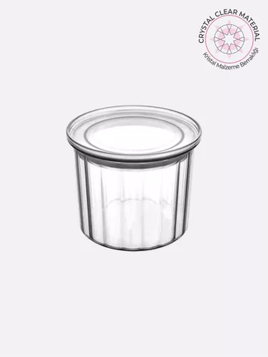 TÁROLÓDOBOZ 0,5L "CRYSTAL" MŰANYAG