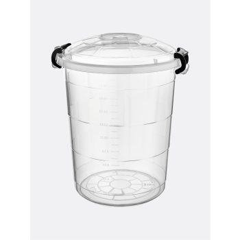   TÁROLÓVÖDÖR ZÁRHATÓ 45L ÁTLÁTSZÓ "TETRIS" MŰA.