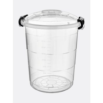   TÁROLÓVÖDÖR ZÁRHATÓ 65L ÁTLÁTSZÓ "TETRIS" MŰA.