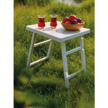 ASZTAL ÖSSZECSUKHATÓ MŰA. 52X40X40CM