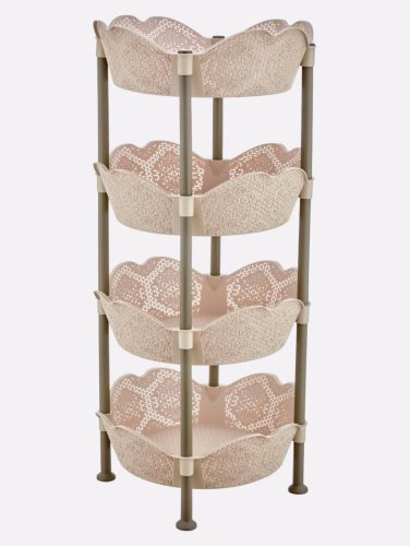 POLC 4 SZINTES MŰA. 28X39X82,5CM 3F.