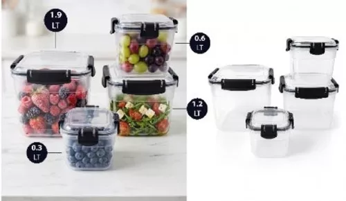 TÁROLÓDOBOZ FRESH BÉGYZETES 1,2L MŰA.
