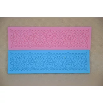 MARCIPÁN/FONDANT MINTÁZÓ 18*5CM 2R. RÓZSÁS