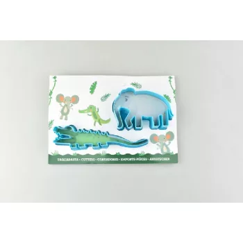   MARCIPÁN / FONDANT MINTÁZÓ, MŰA., ELEFÁNT ÉS KROKODIL - 2R