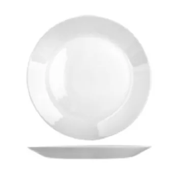 TÁNYÉR LAPOS OPÁL 19CM FEHÉR