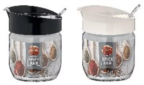 TÁROLÓ ÜVEG 425 ML  MŰA. FEDŐVEL ÉS KANÁLLAL