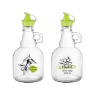 OLAJKIÖNTŐ ÜVEG, MŰA. FEDÉLLEL 500ML 2F.