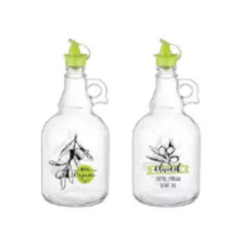OLAJKIÖNTŐ ÜVEG, MŰA. FEDÉLLEL 1000ML 2F.