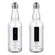 SÓSZÓRÓ SZETT ÜVEG, FÉM FEDÉLLEL 100ML 2F.