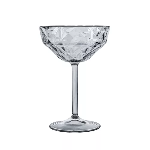 KOKTÉL KEHELY POLIKARBONÁT SZÜRKE EXCLUSIVE PRISMA 280ML