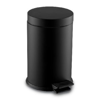 SZEMETES KUKA PEDÁLOS FEKETE RM 12L D:220MM H:360MM