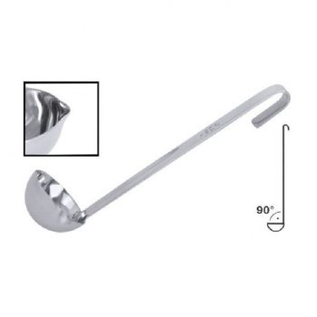   MERŐKANÁL MONOBLOCK MÉRTÉKJELLEL DERÉKSZÖGŰ CSŐRÖS 0,02L H:22CM D:4,5CM INOX 18/