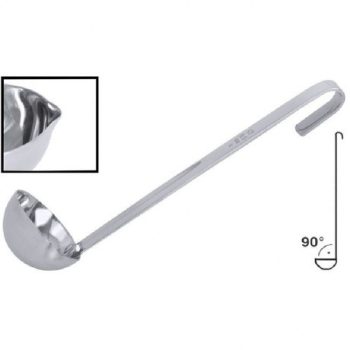   MERŐKANÁL MONOBLOCK MÉRTÉKJELLEL DERÉKSZÖGŰ CSŐRÖS 0,06L H:23CM D:6,5CM INOX 18/